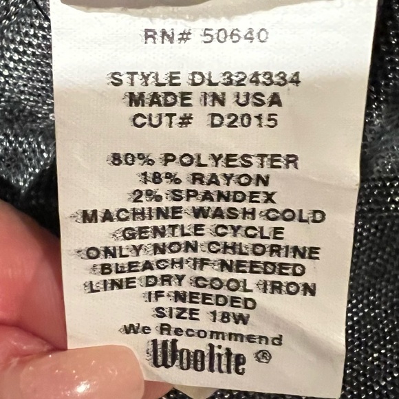 Jonathan Martin Womens zipper back Dress Black & silver size 18 - Picture 7 of 7